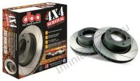 Тормозной диск задний Street Series Rotors; Drilled/Slotted Rotors - 